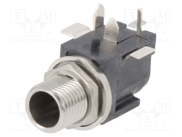 Socket; DC supply; male; with on/off switch,with locating post