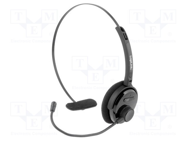 Headphones with microphone; black; Bluetooth 3.0 EDR,wireless