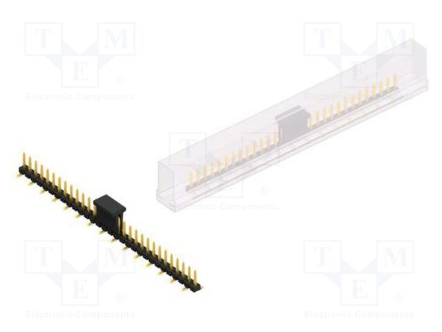Connector: pin strips; pin header; male; PIN: 30; 2.54mm; SMT; 1x30