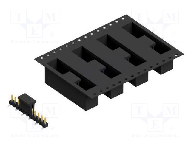 Connector: pin strips; pin header; male; PIN: 11; 2.54mm; SMT; 1x11