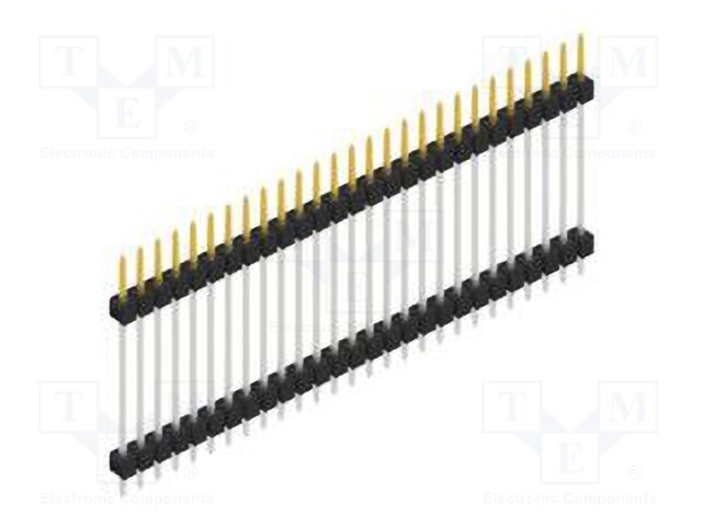 Connector: pin strips; pin header; male; PIN: 27; 2.54mm; THT; 1x27
