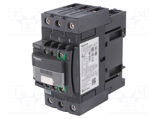 Contactor: 3-pole; NO x3; Auxiliary contacts: NO + NC; 24÷60VAC