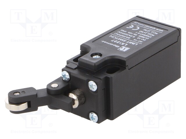 Limit switch; angled lever with roller; NO + NC; 5A; max.250VAC