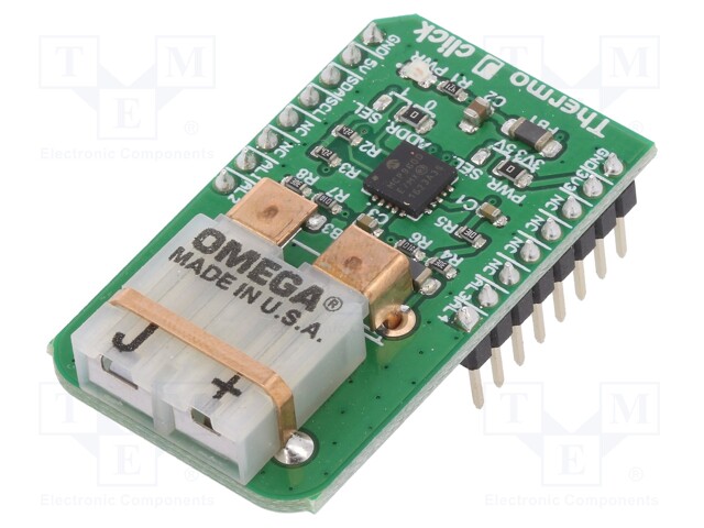 Click board; thermocouple; GPIO,I2C; MCP9600; mikroBUS connector