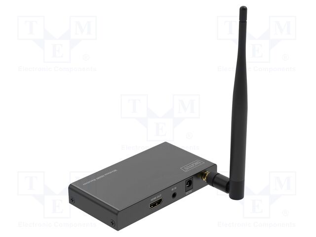 HDMI extender; HDCP 1.3,HDMI 1.4; DC socket,HDMI socket,IrDA