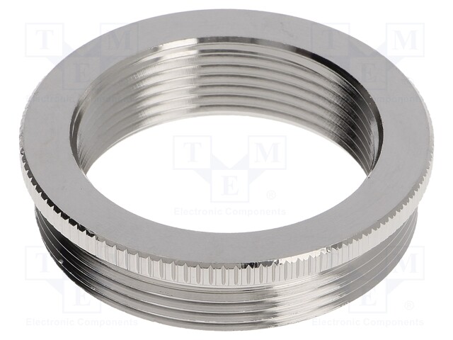 Reduction of threads for glands; Int.thread: PG29; brass; nickel