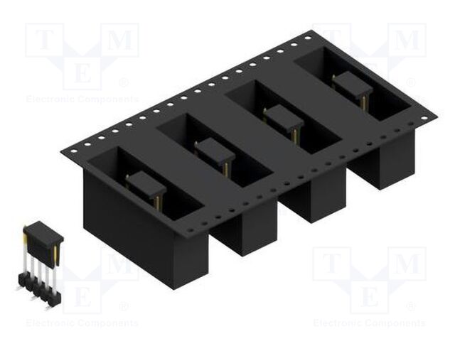 Connector: pin strips; pin header; male; PIN: 5; 2.54mm; SMT; 1x5
