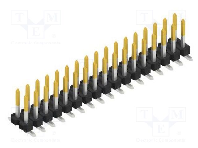 Connector: pin strips; pin header; male; PIN: 34; 2.54mm; SMT; 2x17