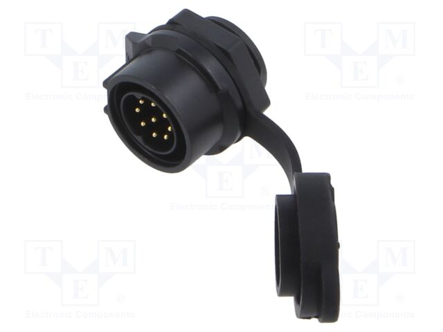 Connector: circular; Quicklock; plug; female; straight; PIN: 8; 250V