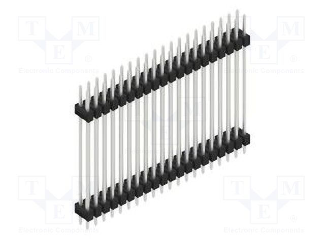 Connector: pin strips; pin header; male; PIN: 40; 2.54mm; THT; 2x20