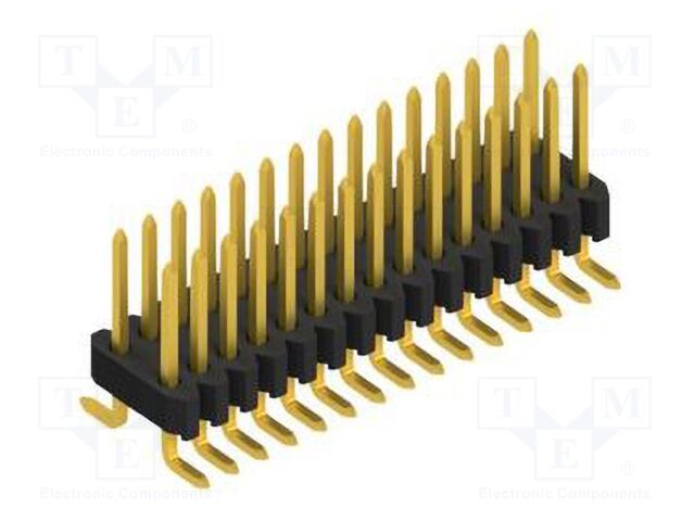 Connector: pin strips; pin header; male; PIN: 30; 1.27mm; SMT; 2x15