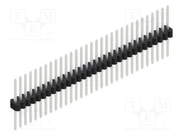 Connector: pin strips; pin header; male; PIN: 31; 1.27mm; THT; 1x31