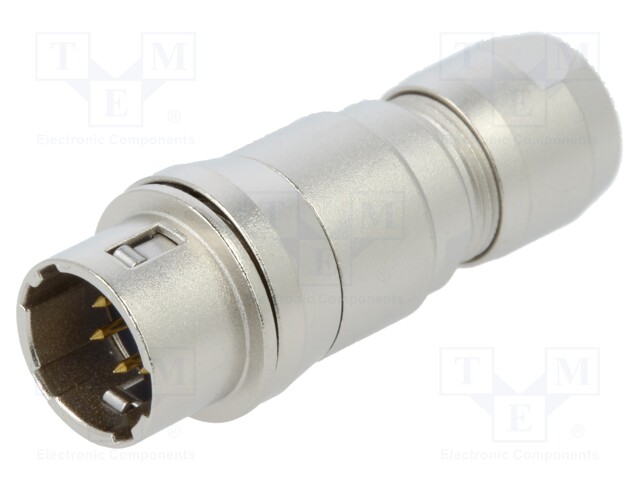 Connector: circular; HR10; Locking: push-pull; plug; male; 2A; PIN: 6