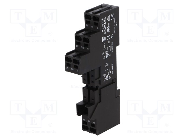 Socket; PIN: 8; 16A; 240VAC; H: 48.3mm; W: 15.8mm; Application: RT