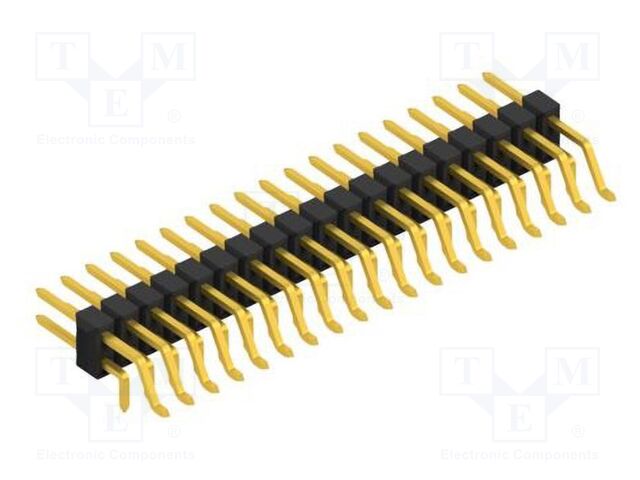 Connector: pin strips; pin header; male; PIN: 38; 2.54mm; SMT,THT