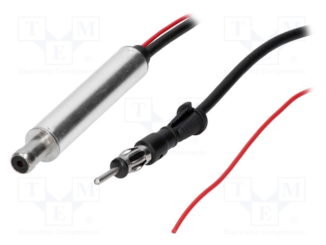 Antenna amplifier; DIN plug,ISO socket; AM,FM