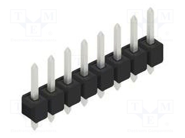 Connector: pin strips; pin header; male; PIN: 8; 2.54mm; THT; 1x8
