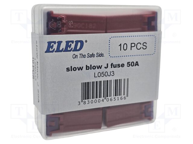 Fuse: fuse; 50A; 32VDC; automotive; 14.1mm; 14.1x12x27.2mm