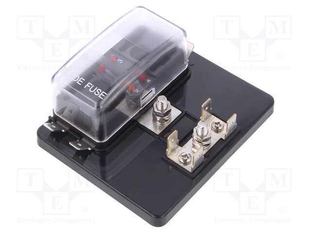 Fuse acces: fuse boxes; fuse: 19mm; 30A; screw; Body: black; UL94V-0