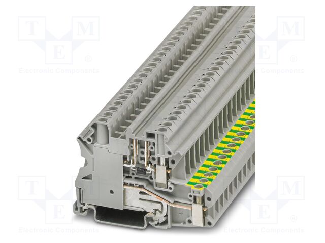Splice terminal: rail; UT; 500mA; 500V; screw terminal; PA; W: 6.2mm
