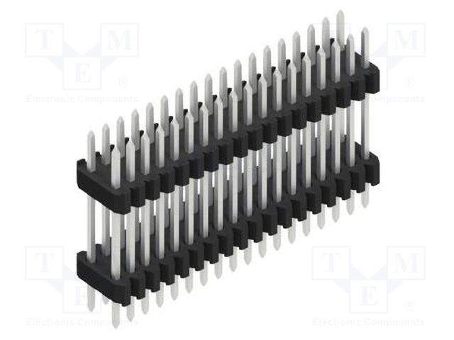 Connector: pin strips; pin header; male; PIN: 36; 1.27mm; THT; 2x18