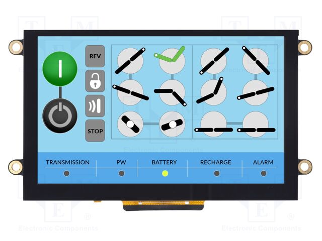 Display: TFT; Illumin: LED; Window dimensions: 109x65.8mm; 3.3V