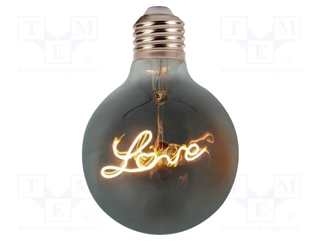 LED lamp; white warm; E27; 220÷240VAC; 70lm; P: 5W; 300°; 2200K; IP20