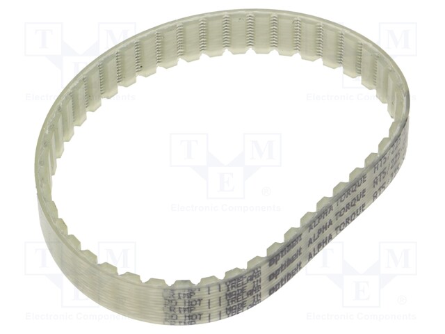Timing belt; AT5; W: 10mm; H: 2.7mm; Lw: 225mm; Tooth height: 1.2mm