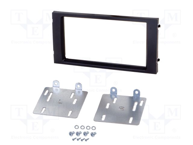 Radio frame; Seat; 2 DIN; black