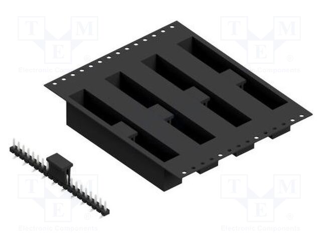 Connector: pin strips; pin header; male; PIN: 20; 2.54mm; SMT; 1x20