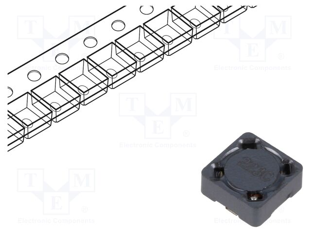 Inductor: wire; SMD; 3.3uH; 3.7A; 34mΩ; ±30%; 7.3x7.3x3.55mm; 4500