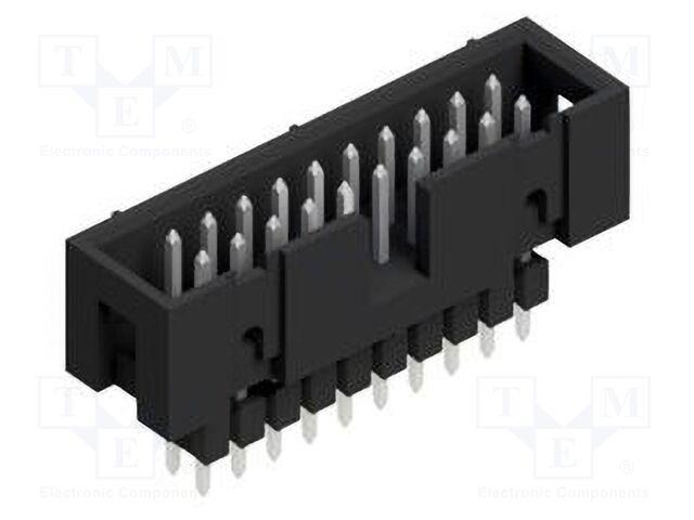 Connector: pin strips; pin header; male; PIN: 20; 2.54mm; THT; 2x10