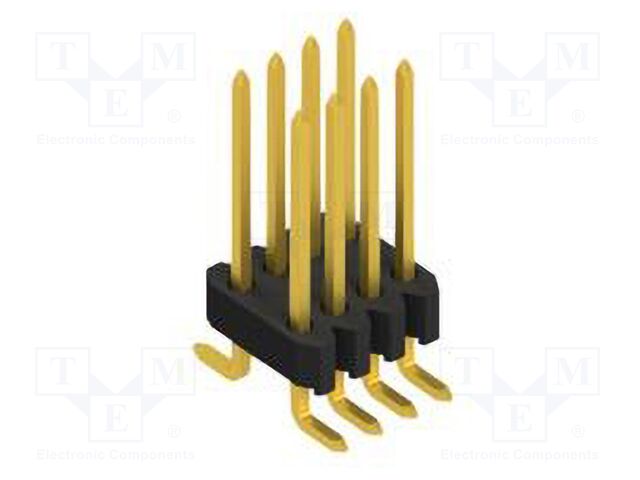 Connector: pin strips; pin header; male; PIN: 8; 1.27mm; SMT; 2x4