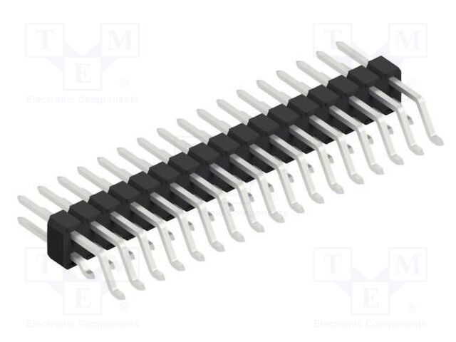 Connector: pin strips; pin header; male; PIN: 34; 2.54mm; SMT; 2x17