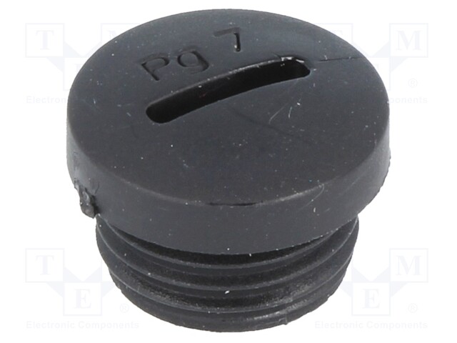 Stopper; PG7; Mat: polyamide; black