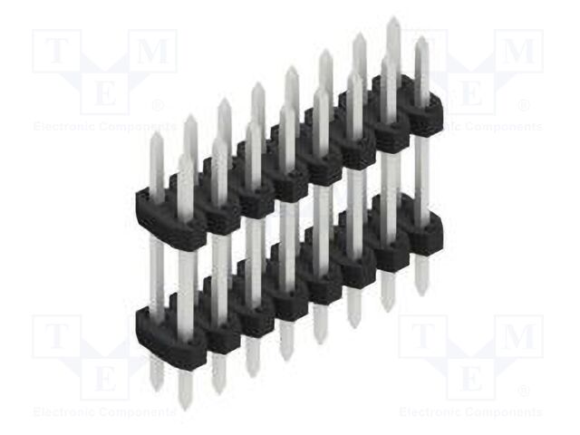 Connector: pin strips; pin header; male; PIN: 16; 2mm; THT; 2x8; 100V