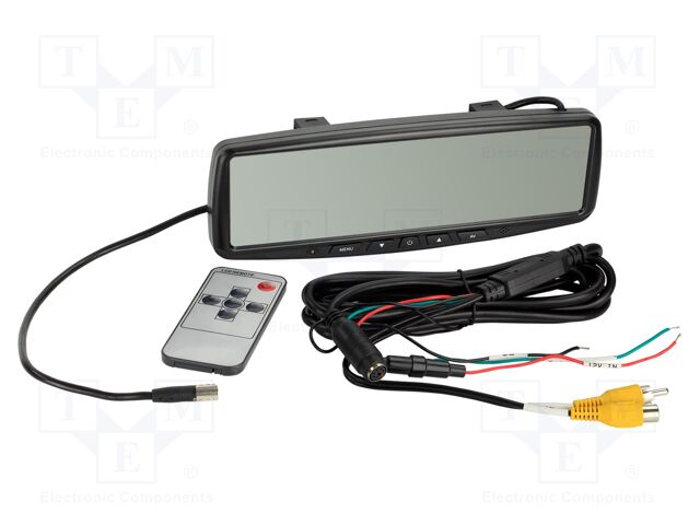 TFT display; 640x480; black; 12VDC,24VDC; 4.3"; push-in