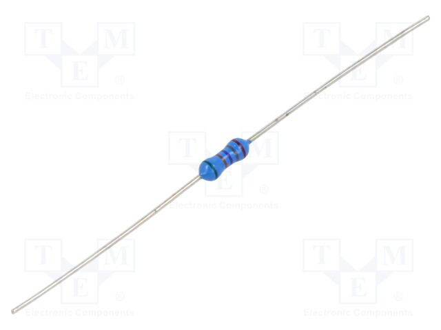 Resistor: metal film; THT; 287kΩ; 250mW; ±0.5%; 6.3x2.3mm; 15ppm/°C
