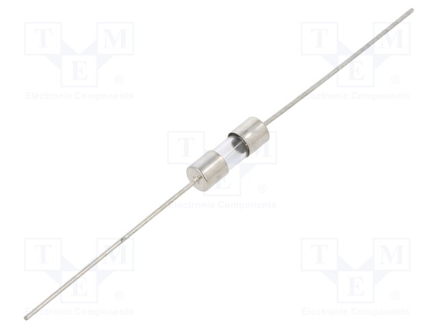 Fuse: fuse; time-lag; 3A; 350VAC; cylindrical,glass; 5x15mm; brass