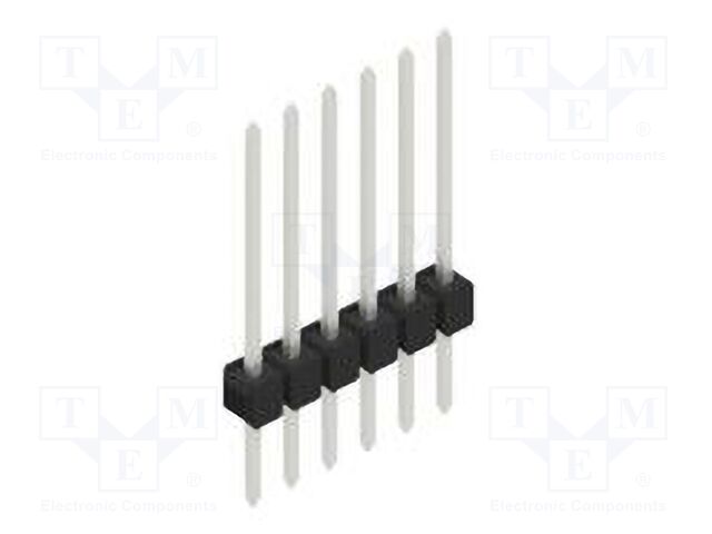 Connector: pin strips; pin header; male; PIN: 6; 2.54mm; THT; 1x6