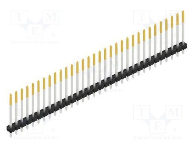 Connector: pin strips; pin header; male; PIN: 32; 2.54mm; THT; 1x32