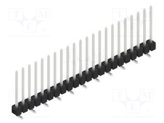 Connector: pin strips; pin header; male; PIN: 22; 2.54mm; SMT; 1x22