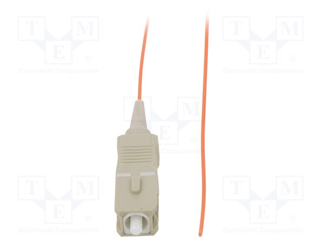 Optic fiber pigtail; OM2; SC/UPC; 1m; LSZH; Connector colour: grey