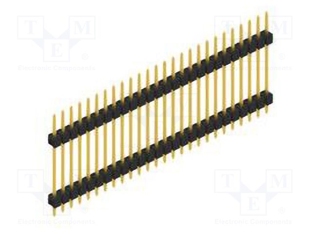 Connector: pin strips; pin header; male; PIN: 26; 2.54mm; THT; 1x26