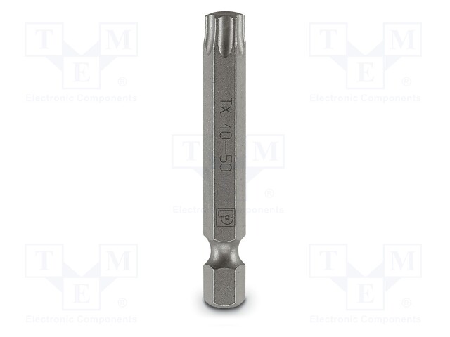 Screwdriver bit; Torx®; TX40; Overall len: 50mm