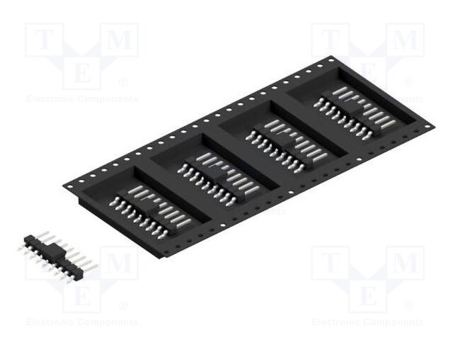 Connector: pin strips; pin header; male; PIN: 9; 2.54mm; SMT; 1x9