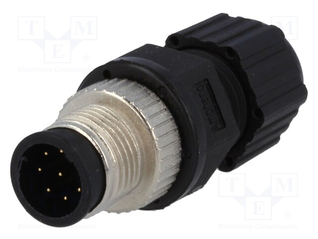Plug; M12; PIN: 8; male; A code-DeviceNet / CANopen; for cable