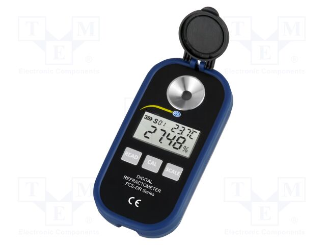 Meter: refractometer; LCD; 0÷30% Brix; Temp: 0÷40°C; Accur: ±0.5°C