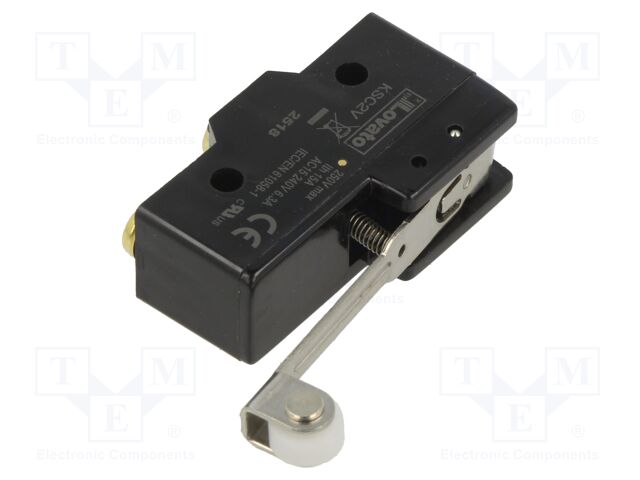 Microswitch SNAP ACTION; 3A/250VAC; with lever (with roller)