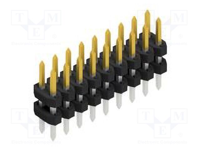 Connector: pin strips; pin header; male; PIN: 18; 2mm; THT; 2x9; 100V